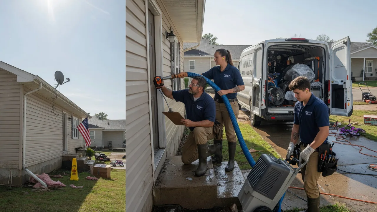 Ceiling Water Damage Restoration in Camanche, IA near me